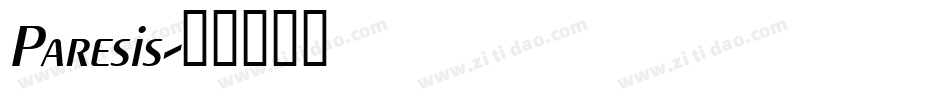 Paresis字体转换