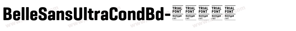 BelleSansUltraCondBd字体转换
