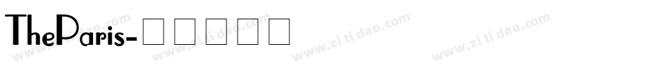 TheParis字体转换