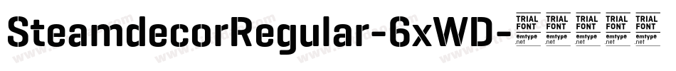 SteamdecorRegular-6xWD字体转换