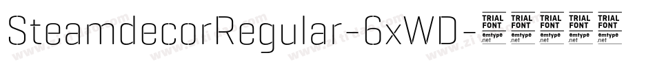 SteamdecorRegular-6xWD字体转换