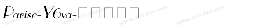 Parise-Y6va字体转换