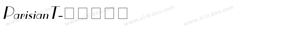 ParisianT字体转换