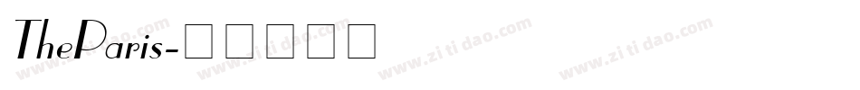 TheParis字体转换