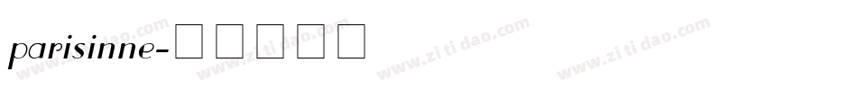 parisinne字体转换