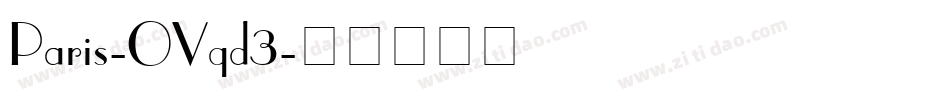 Paris-OVqd3字体转换