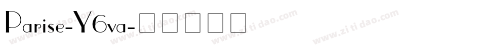 Parise-Y6va字体转换