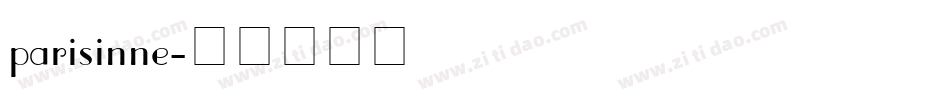 parisinne字体转换