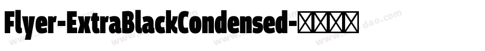 Flyer-ExtraBlackCondensed字体转换