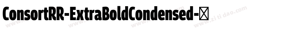ConsortRR-ExtraBoldCondensed字体转换