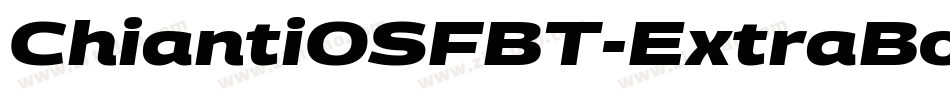 ChiantiOSFBT-ExtraBoldItalic字体转换