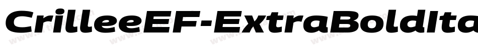 CrilleeEF-ExtraBoldItalic字体转换