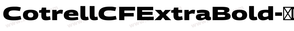 CotrellCFExtraBold字体转换