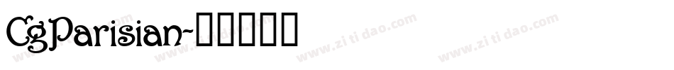 CgParisian字体转换