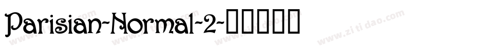 Parisian-Normal-2字体转换