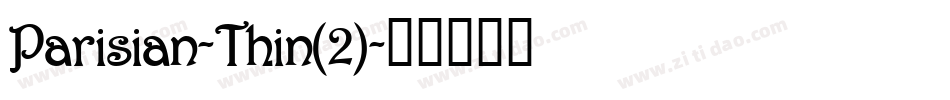Parisian-Thin(2)字体转换