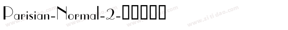 Parisian-Normal-2字体转换