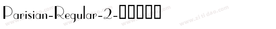 Parisian-Regular-2字体转换