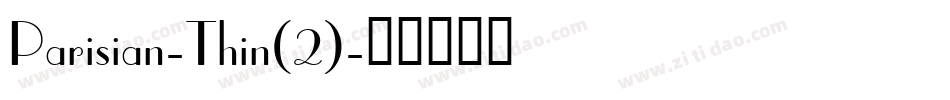 Parisian-Thin(2)字体转换