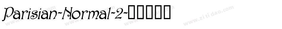Parisian-Normal-2字体转换