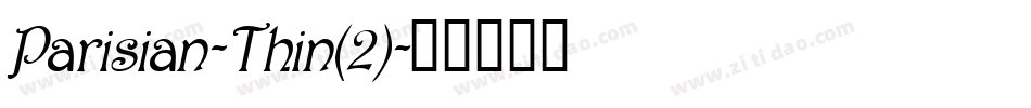 Parisian-Thin(2)字体转换