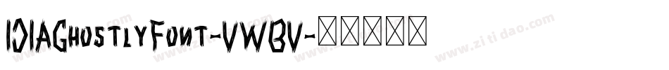 101AGhostlyFont-VWBV字体转换