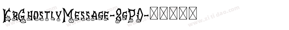 KrGhostlyMessage-8gP0字体转换