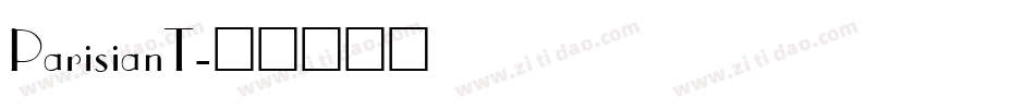 ParisianT字体转换
