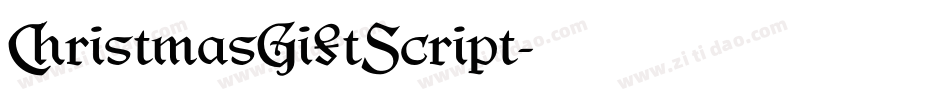 ChristmasGiftScript字体转换