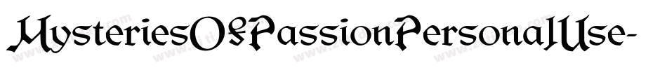 MysteriesOfPassionPersonalUse-YzX5o字体转换