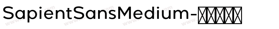 SapientSansMedium字体转换