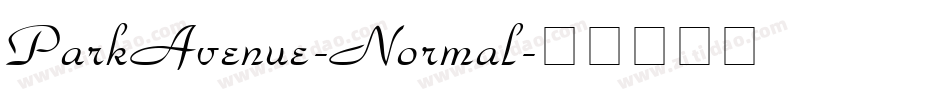 ParkAvenue-Normal字体转换