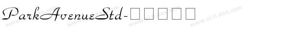 ParkAvenueStd字体转换