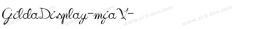 GildaDisplay-mjaV字体转换