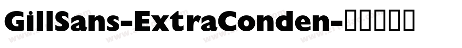 GillSans-ExtraConden字体转换