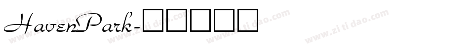 HavenPark字体转换
