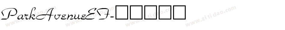 ParkAvenueEF字体转换