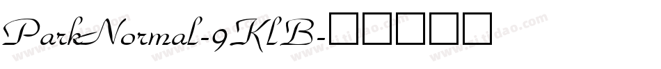 ParkNormal-9KlB字体转换