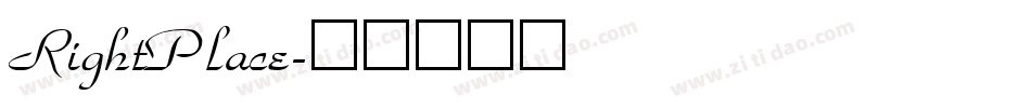 RightPlace字体转换