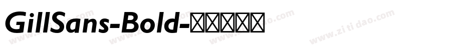 GillSans-Bold字体转换