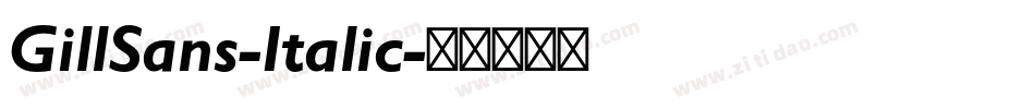 GillSans-Italic字体转换