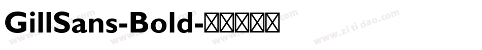 GillSans-Bold字体转换