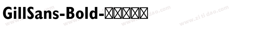 GillSans-Bold字体转换