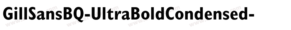 GillSansBQ-UltraBoldCondensed字体转换