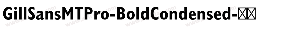 GillSansMTPro-BoldCondensed字体转换