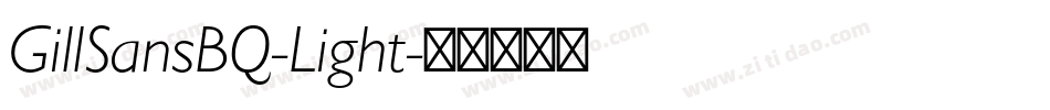 GillSansBQ-Light字体转换