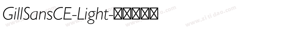 GillSansCE-Light字体转换