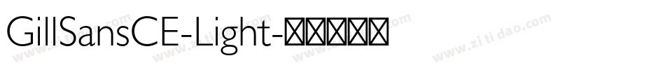 GillSansCE-Light字体转换