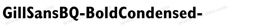 GillSansBQ-BoldCondensed字体转换