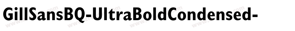 GillSansBQ-UltraBoldCondensed字体转换